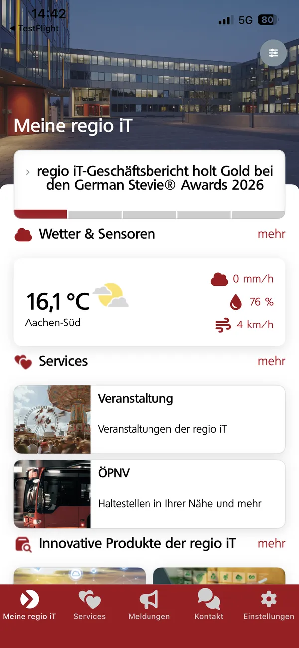 OSCA App – Ansicht 1